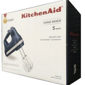 new in box INK BLUE KitchenAid Ultra Power 5-Speed Hand Mixer (a MATTE NAVY hue)